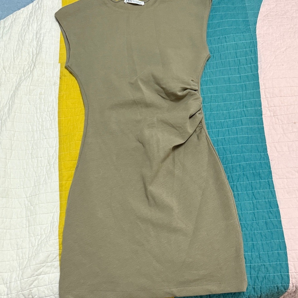 Zara Olive Mini Dress